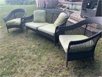 3 Piece Woven Lawn Furniture