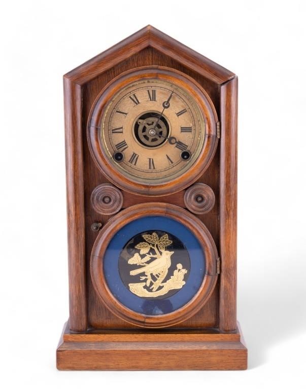 Antique E. Ingraham Doric 8-Day Clock