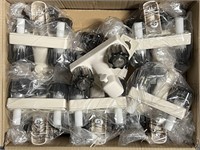 (3) Box 24pc Empire 4in Shower Faucets, Biscuit