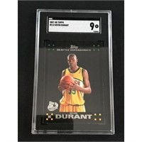 2007-08 Topps Kevin Durant Rookie Sgc 9 Mint
