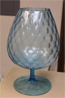 Teal Colour Glass Goblet