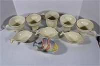 VIETRi  Fish Bowls & Cups Made in Italy 6 x 4 1/2