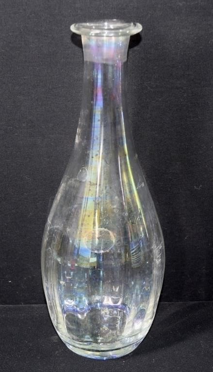 Toscany Romania Iredescent Hand Blown Decanter