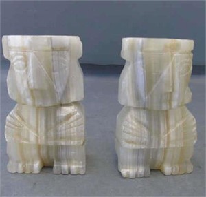Pair of Onyx  Book Ends
