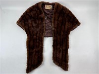 Donefield's Vintage Fur Cape Wrap