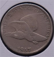 1857 FLYING EAGLE CENT VG