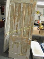 OLD WOOD PANEL DOO - 80"H X 30"W W/