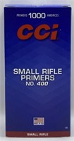 (F) 1000 CCI Small Rifle Primers, No. 400