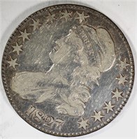 1827 CAPPED BUST HALF DOLLAR  VF/XF