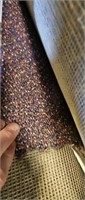 Very large roll of commercial carpet