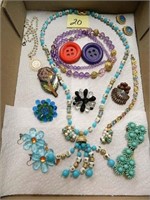 Pastel and Mutli-Colored Costume Jewelry