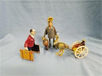 3 Antique Windup Toys