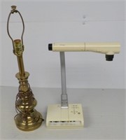TT-02s projector and brass lamp.