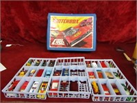 Matchbox case and misc. diecast cars.
