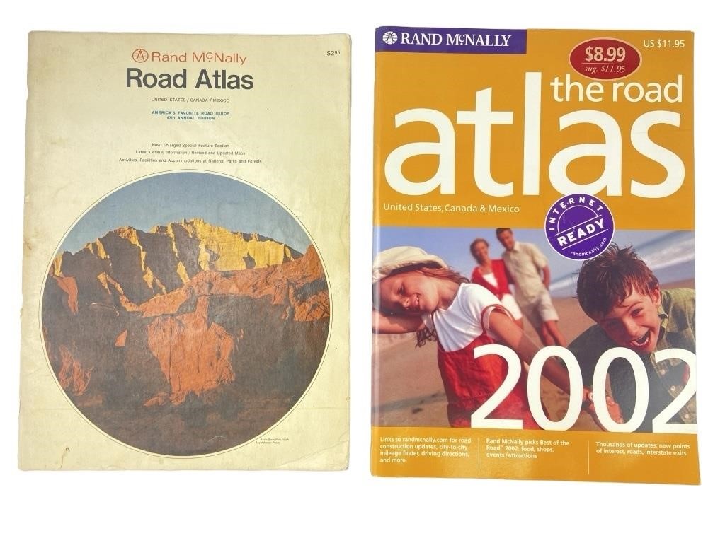 2 Atlas books.  2002, 1971