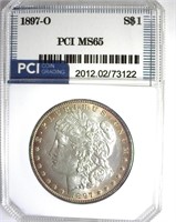 1897-O Morgan MS65 LISTS $70000