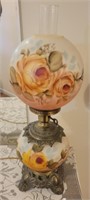 Hand painted gone with the Wind style lamp