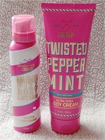BBW Twisted Peppermint Lotion & Shimmer Lotion