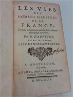 Livre "Les grands capitaines" circa 1744