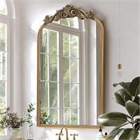 Gold Arched Mirror, 19"x31"