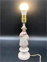 Japanese Made Bisque Victorian Woman Lamp