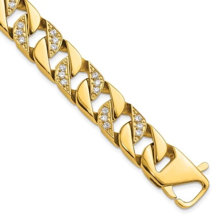 Stainless SteelYellow IP-plated Link Bracelet