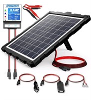 Like New POWOXI-Upgraded-20W-Solar-Battery-Charger