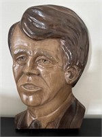 1968 Chalkware face Robert F Kennedy