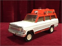 1960s Tonka 9.5" Jeep Rescue Wagoneer