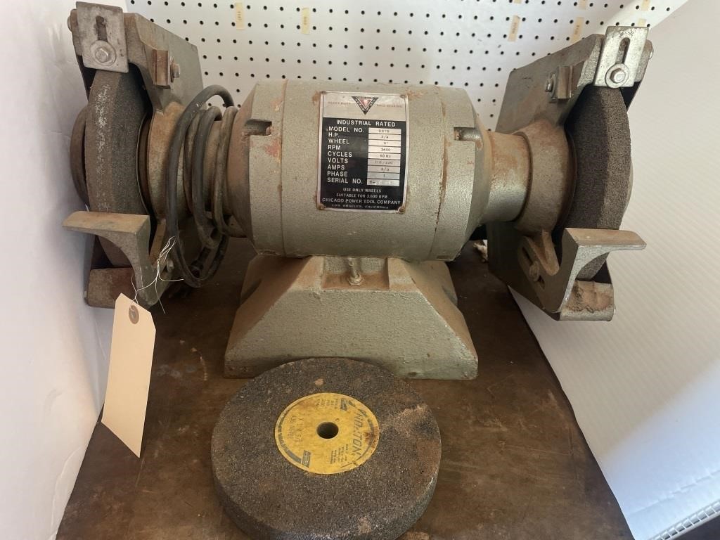 Chicago Power Tools HD Bench Grinder 3/4 HP