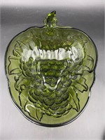 Indiana Glass Grape Shaped Bowl green