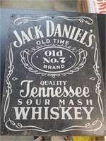 Metal Jack Daniels sign