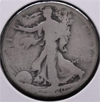 1920 S WALKING HALF DOLLAR G