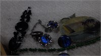Brazilian Butterfly earrings, Brooch pin, Sweater