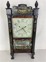 Silas Hoadley Column & Splat Shelf Clock