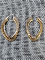 7.5 TGW Sterling Dangle Pierced Earrings