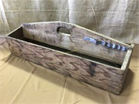 Large Wood tool tool tote