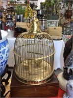 Small brass bird cage