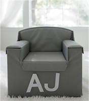 Grey Personalized Toddler Chair - Reading Nook
