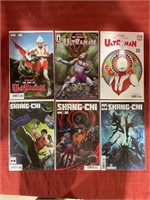 6 bagged and backed comics