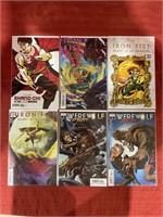 6 bagged and backed comics