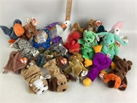 Ty Beanie Babies- Beck, Pouch, Silver, KuKu,