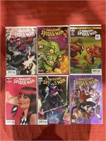 6 bagged and backed comics