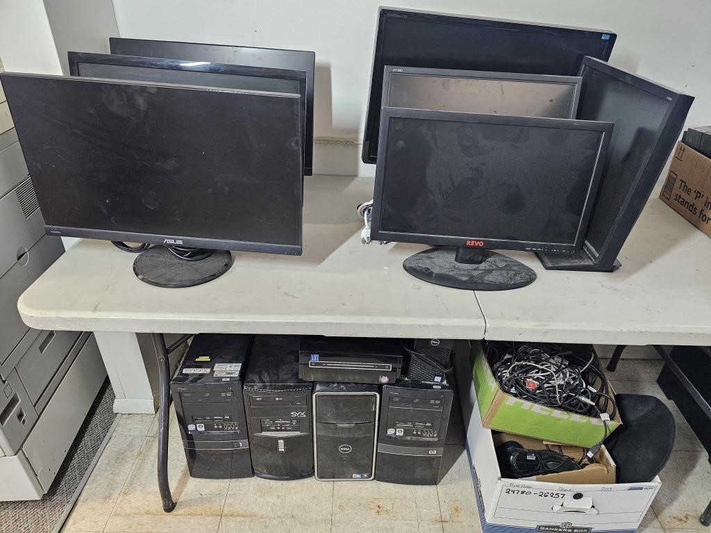 Monitors & PC Towers