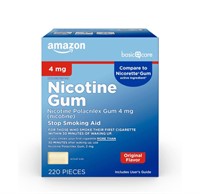 Basic Care Nicotine Gum 4MG Stop Smoking Aid