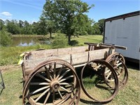 10’ 3” x 3’ 6” wooden wagon