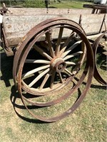 2) Wagon wheel rims ID:44”