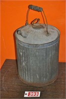 Galvanized blue band 5-gal fuel can