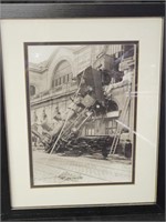 Train Wreck Framed Art