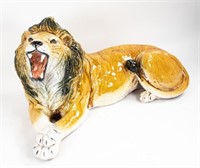 Large Italian Terra Cotta Lion